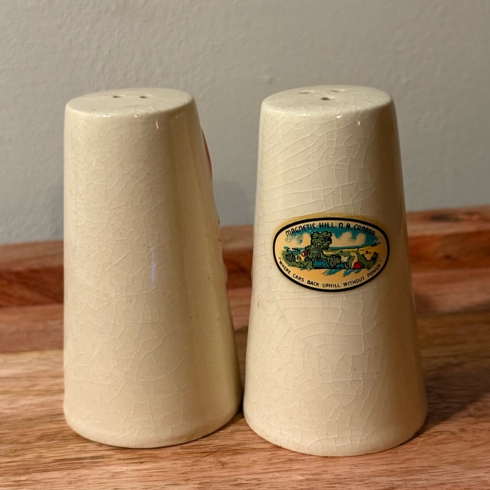 Magnetic Hill N.B Canada Salt And Pepper Shakers